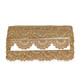 38mm Vibrant Golden Zari Stone Cutwork Embellishing Embroidery Trim
